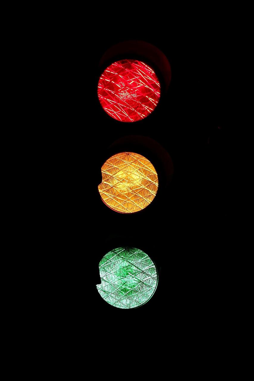 Futuristic smart city intersection with digital overlays